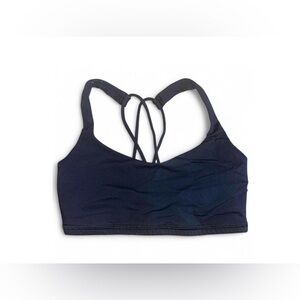 Black Lululemon Women's Strappy Back Sports Bra